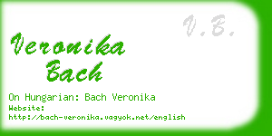 veronika bach business card